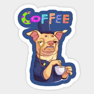 A Cup Of Coffee Design Sticker